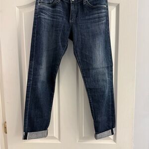 AG Adriano Goldschmied Dark Wash Cigarette leg.